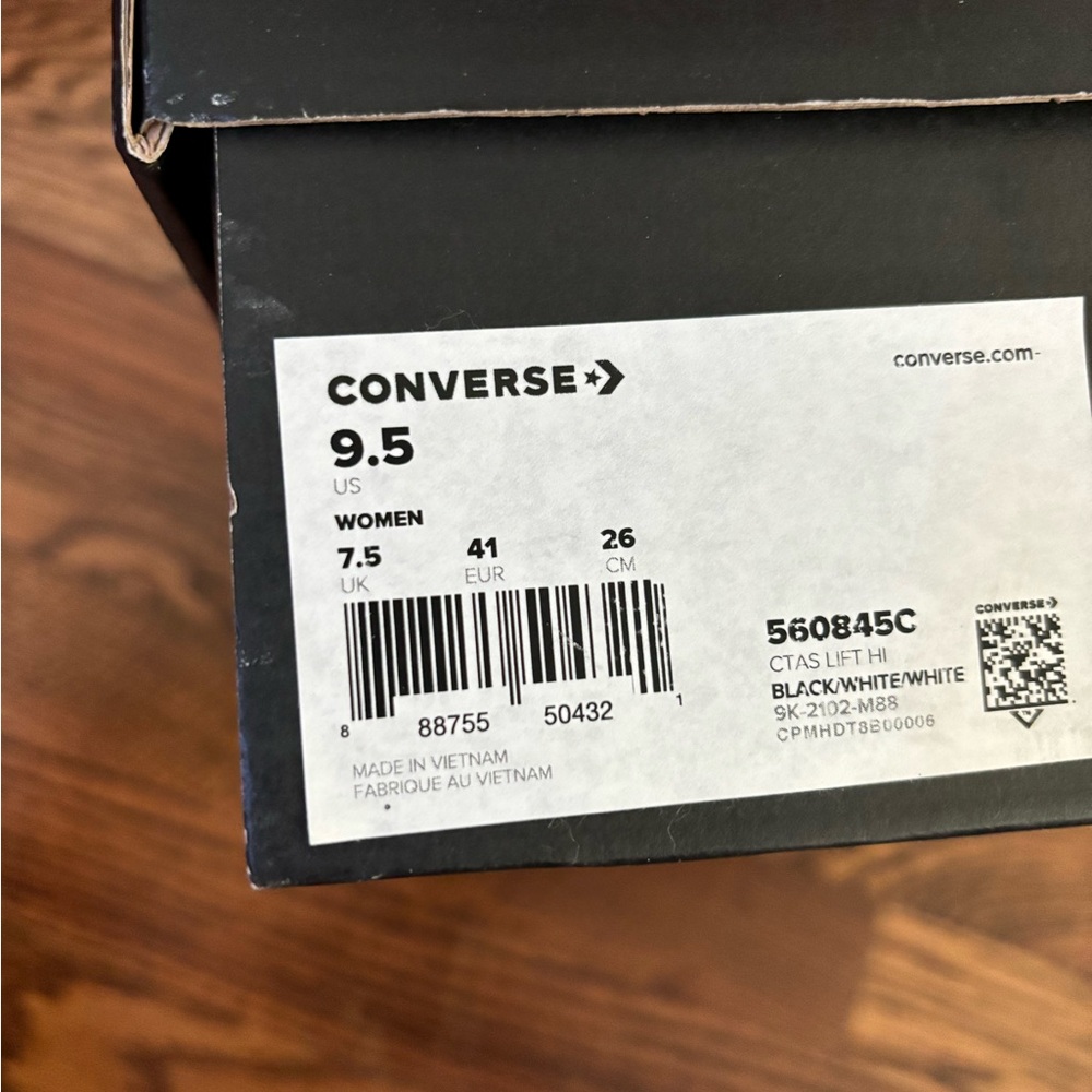 High top platform Converse